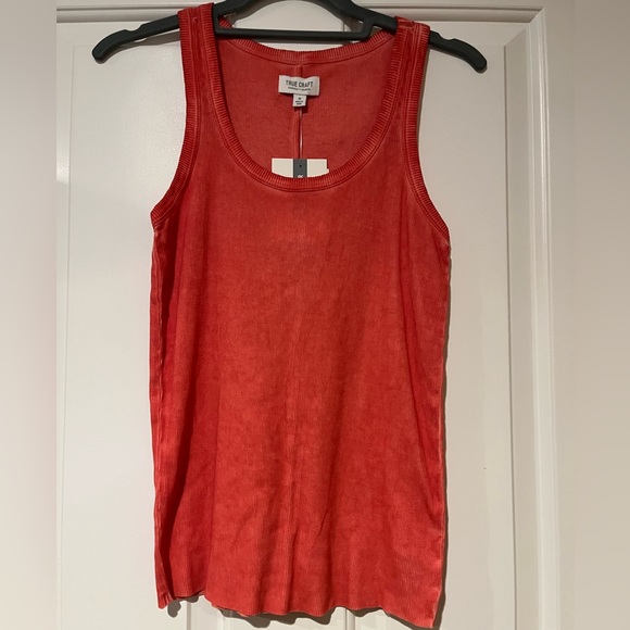 True Craft Tops - 2/$15 NWT True Craft over dyed pinkish red tank top size medium